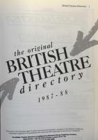 THE ORIGINAL BRITISH THEATRE DIRECTORY 1987-88