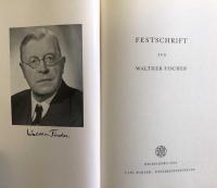 Festschrift für Walther Fischer
