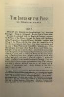 A Century of Printing: The Issues of the Press in Pennsylvania 1685-1784 (Two Volume Set)