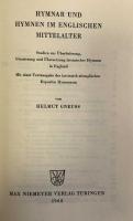 Hymnar und Hymnen im Englischen Mittelalter: Studien zur Überlieferung, Glossierung und Übersetzung lateinischer Hymnen in England ; Mit einer Textausgabe der lateinisch- altenglischen Expositio Hymnorum