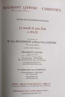  Beaussant Lefevre  Christie's: Collection Portier Le mardi 21 juin 2016 à  15h30