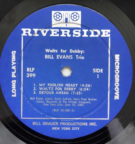 Waltz for Debby Bill Evans Trio USオリジナル RLPBill Evans