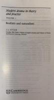 Modern Drama in Theory and Practice 1: Realism and Naturalism