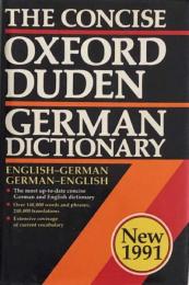 The Concise Oxford-Duden German Dictionary: English-German, German-English