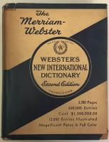 Webster's New International Dictionary of of the English Language