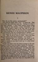 Renée Mauperin  The Modern Library