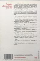 Annuaire philosophique 1988-1989