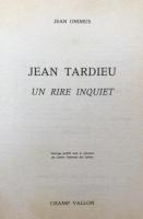 Jean Tardieu: Un rire inquiet (Champ poétique)