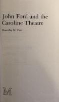 John Ford and the Caroline Theatre