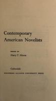 Contemporary American Novelists