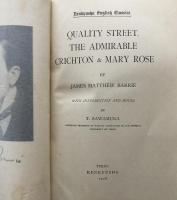 Quality Street,The Admirable Crichton&Mary Rose  研究社英文学叢書