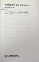 Bilinguality and Bilingualism