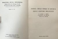 Indice delle opere di musica degli editori bolognesi  (Rist Anast 1663-1748)