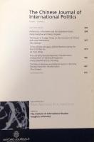 The Chinese Journal of International Politics Volume 1 Number 3 Summer 2007