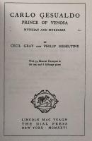 Carlo Gesualdo Prince of Venosa Musician and Murderer 