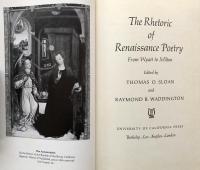 The Rhetoric of Renaissance Poetry: From Wyatt to Milton