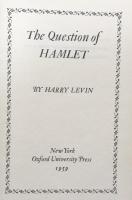 The Question of Hamlet