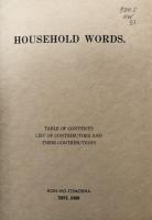 HOUSEHOLD WORDS: Table of Contents List of Contributors and Their Contributions