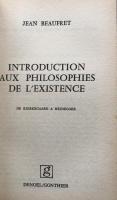 Introduction aux philosophies de l'existence　 De Kierkegaard à Heidegger