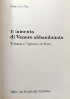Il lamento di Venere abbandonata  Tiziano e Cipriano de Rore