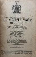 The Complete Repertoire of His Master's Voice Records 1938-9