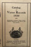 Catalog of Victor Records1930 with Biographic Material, Opera Notes, Artists' Portraits,and Special Red Seal Section