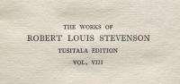 The Merry Men &Other Tales: The Works of Robert Louis Stevenson Tusitala Edition Vol.VIII
