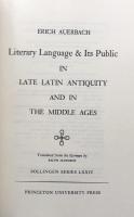 Literary Language and Its Public in Late Latin Antiquity and in the Middle Ages