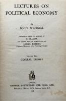 Lectures on Political Economy  2vols : General Theory&Money