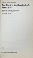 Der Christ in der Gesellschaft, 1919-1979: Geschichte, Analysen und aktuelle Bedeutung von Karl Barths Tambacher Vortrag  