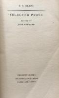 Selected Prose T.S.Eliot 室生犀星短冊