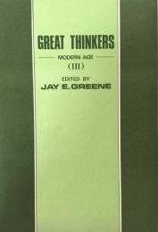 Great Thinkers(Ⅲ）Modern Age 偉大なる思想家たち