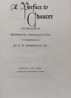 A Preface to Chaucer  Studies in Medieval Perspectives