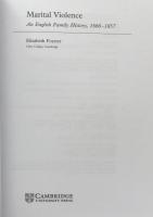 Marital Violence: An English Family History, 1660-1857
