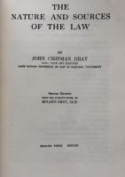 The Nature and Sources of the Law 