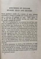 Specimens of English in Phonetic Transcription with Noted and a Glossary