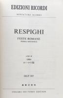 OGT-185 レスピーギ 交響詩 ローマの祭 (Edizioni Ricordi miniature scores) 