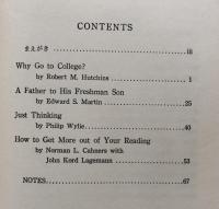 Why Go to College? and Other Essays (なぜ大学へ行くか？他）