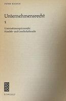 Unternehmensrecht 1. Unternehmensprivatrecht, Handels- und Gesellschaftsrecht