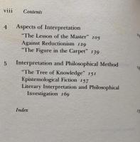 Meaning and Interpretation: Wittgenstein, Henry James, and Literary Knowledge
