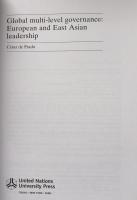 Global Multi-Level Governance : European and East Asian Leadership