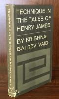 Technique in the Tales of Henry James