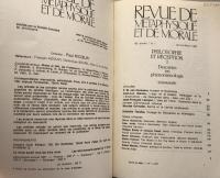 Revue de Metaphysique et de Morale Philosophie et Réception Ⅰ Descartes en phénoménologie