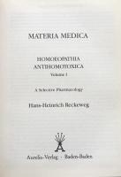 Materia Medica Homoeopathia antihomotoxica　Volume Ⅰ: A Selective Pharmacology