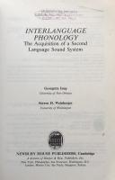 Interlanguage Phonology: Acquisition of a Second Language Sound System (Series on Issues in Second Language Research)