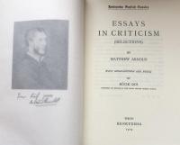 Essays in Criticism (研究社英文学叢書　復刻版）