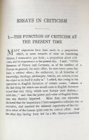 Essays in Criticism (研究社英文学叢書　復刻版）