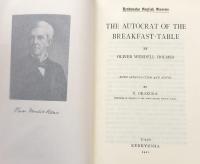 The Autocrat of the Breakfast-Table (研究社英文学叢書 復刻版）