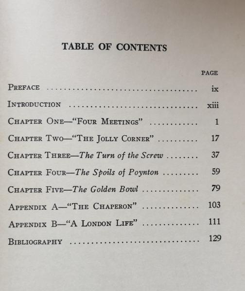 four meetings henry james