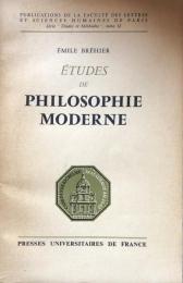 Études de Philosophie Moderne